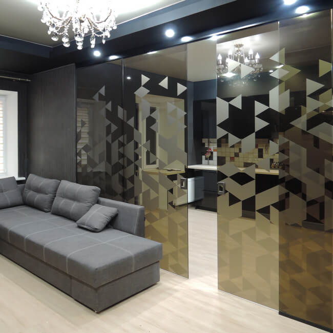 Раздвижная перегородка на 4 полотна Раздвижная перегородка на 4 полотна